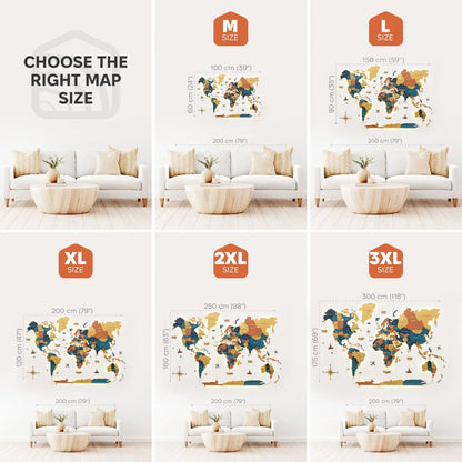 3D LED / LUMINOUS Wooden World Map 3.0 Indie
