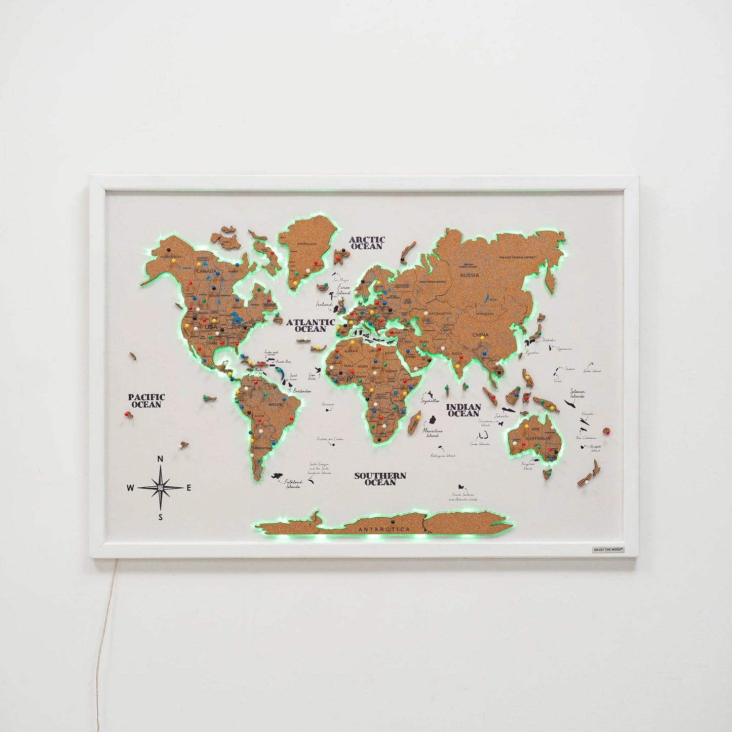 Map on Board LED 2.0 Cork