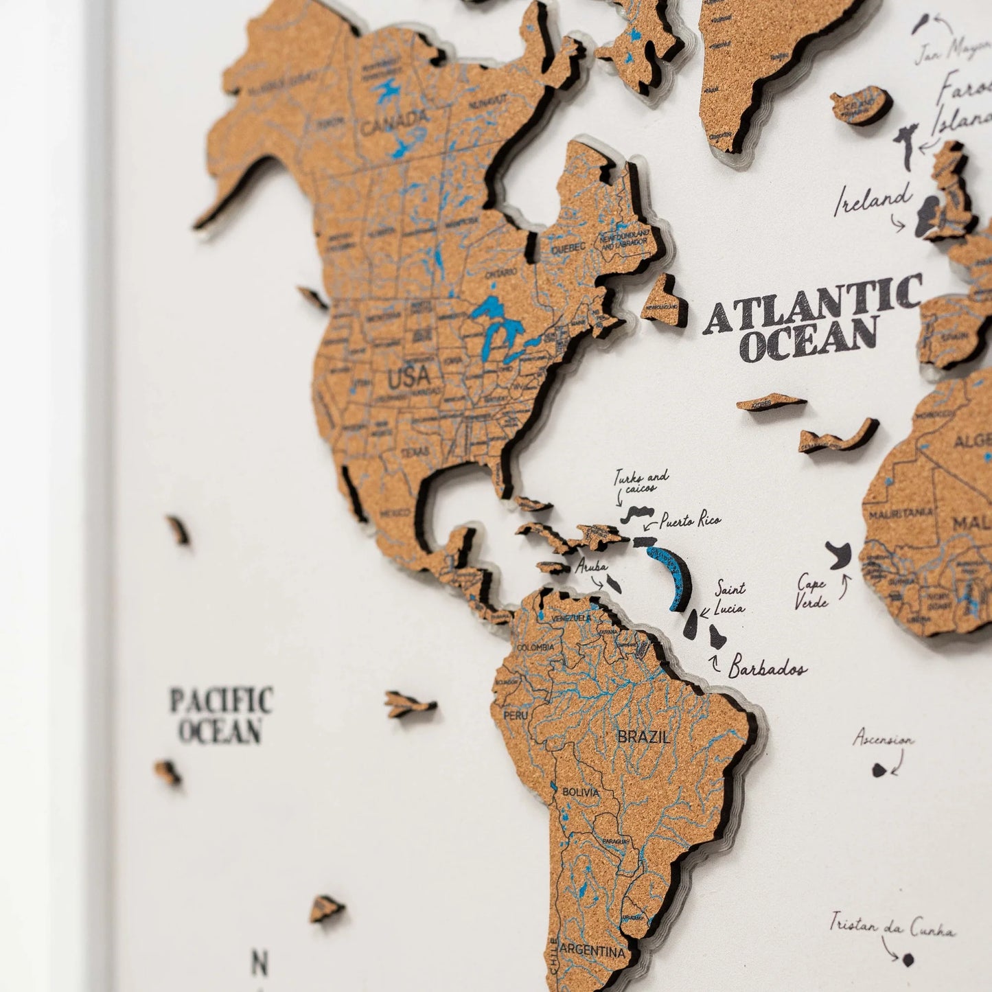 Map on Board LED 2.0 Cork