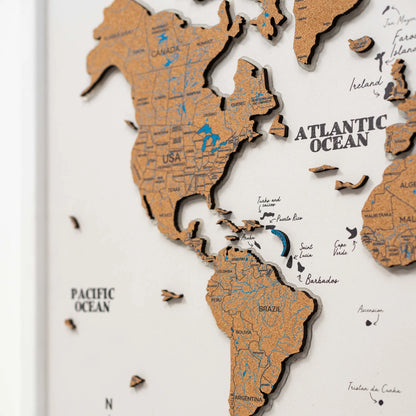 Map on Board LED 2.0 Cork