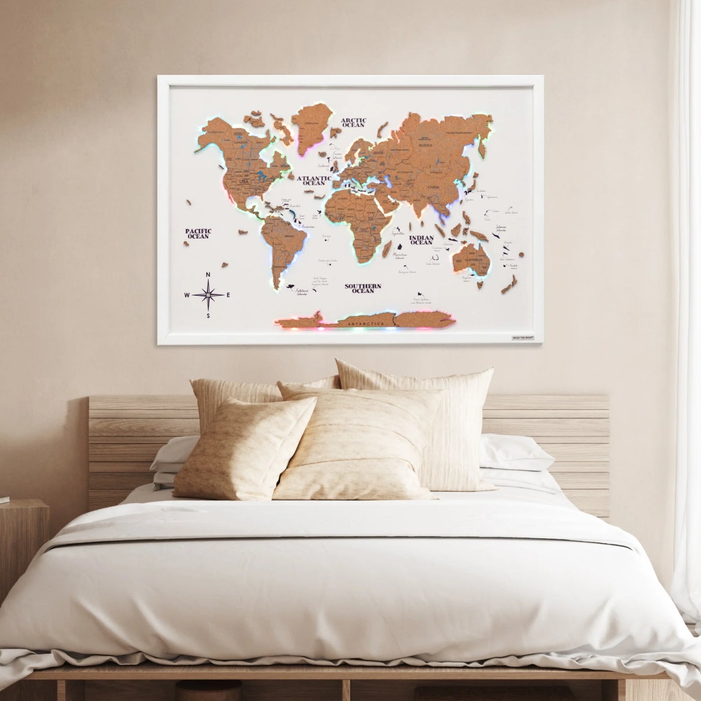 Map on Board LED 2.0 Cork